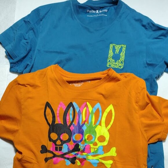 Two very soft Psycho Bunny t-shirts both size 6 (LARGE) - Picture 1 of 4